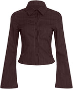 Anitta 2000s – Pinstripe Shirt
