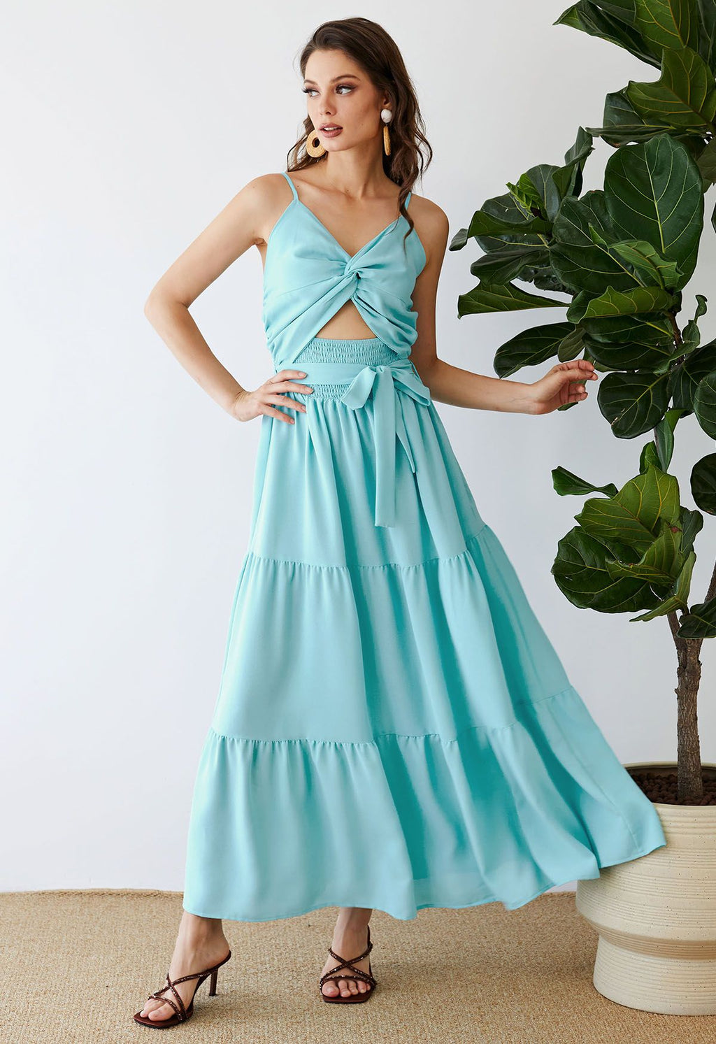 Agné Cut-Out — Maxikleid