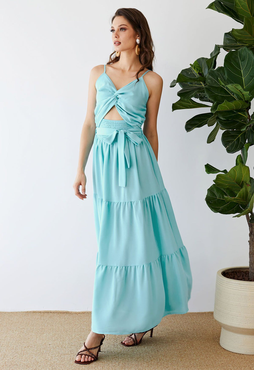 Agné Cut-Out — Maxikleid