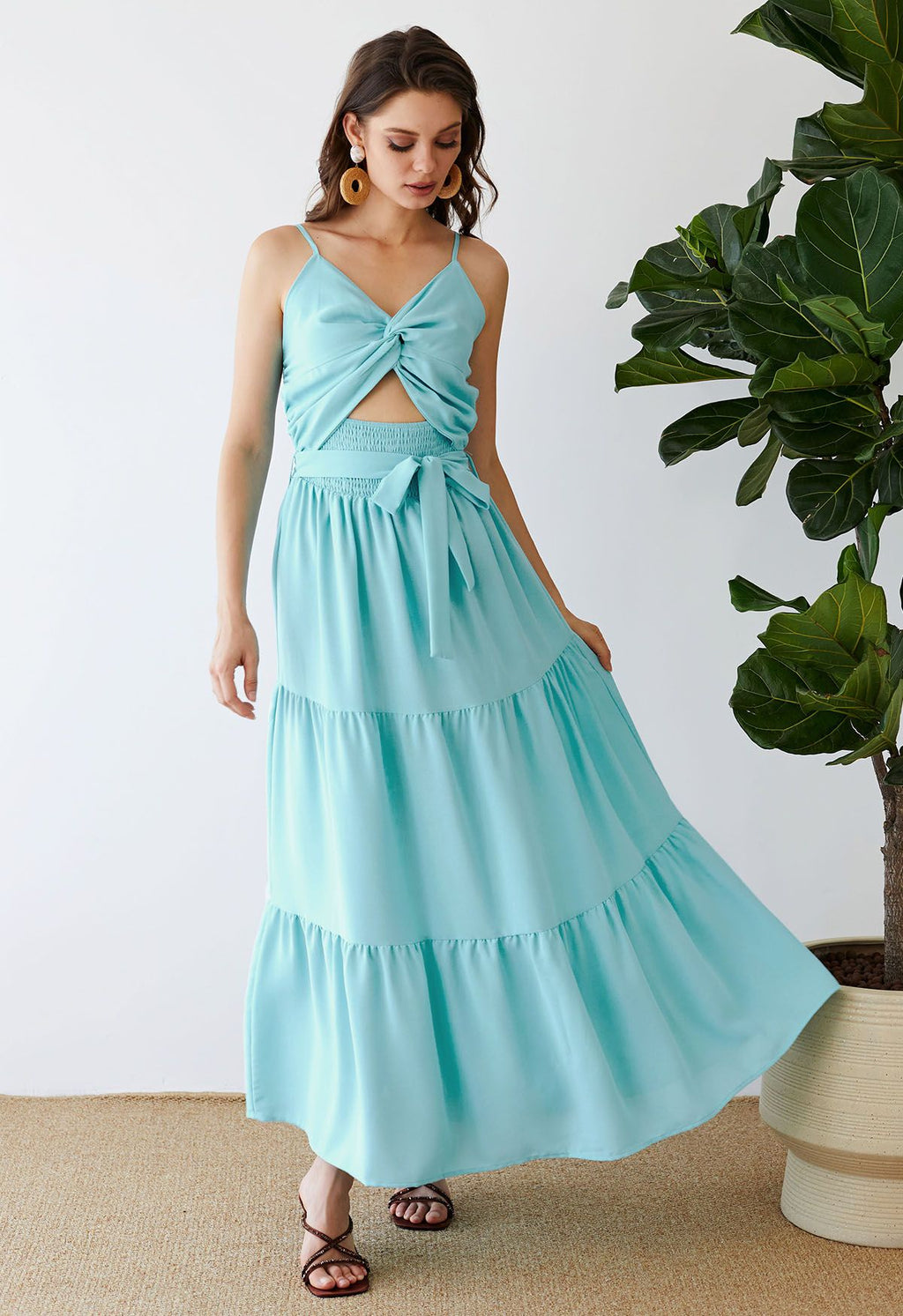 Agné Cut-Out — Maxikleid