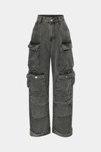 Fumo Street – Multi-Pocket Cargo Denim