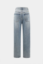 Luna Cross – Asymmetric Waist Denim