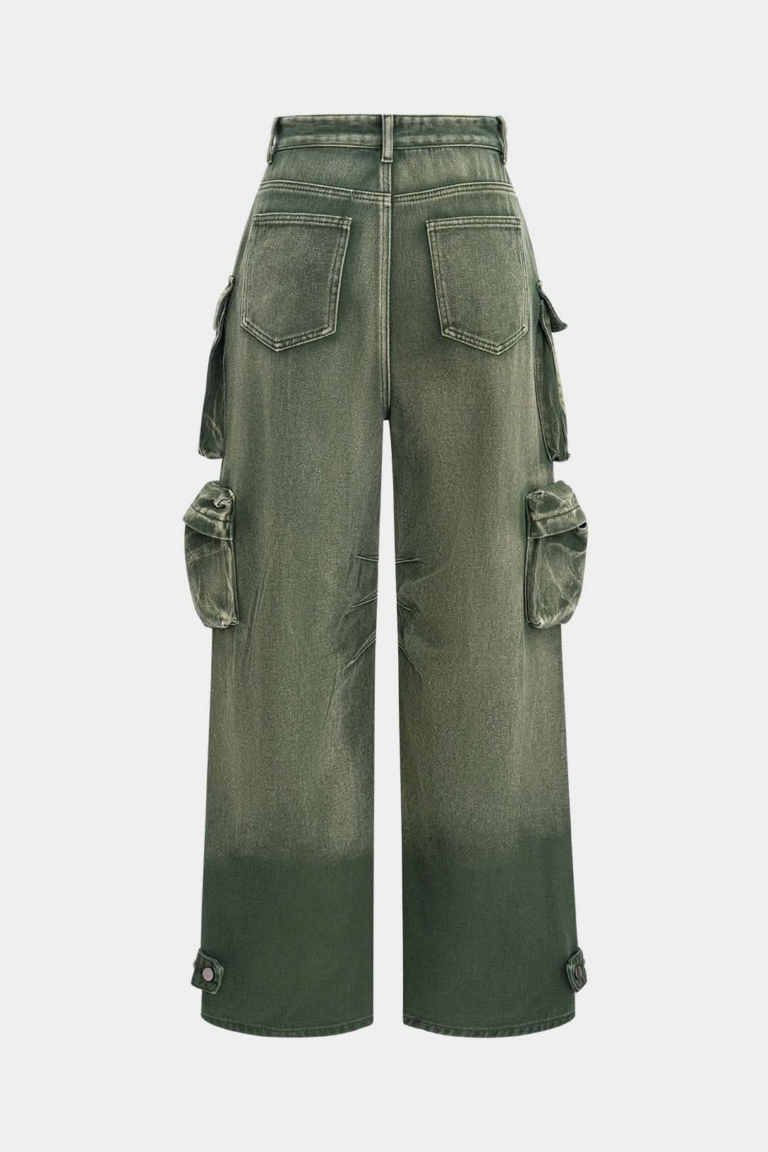 Sabbia – Y2K Multi-Pocket Cargo Denim