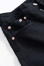 Notte Fiore – Lace Panel Wide-Leg Jeans