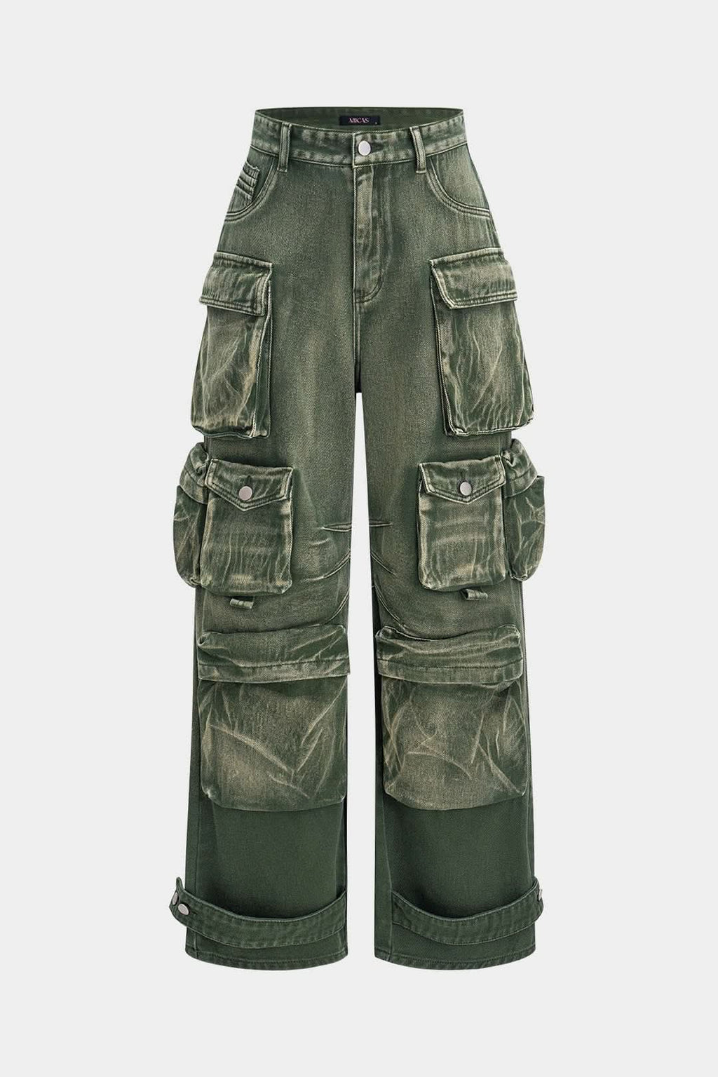 Sabbia – Y2K Multi-Pocket Cargo Denim