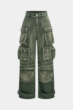 Sabbia – Y2K Multi-Pocket Cargo Denim