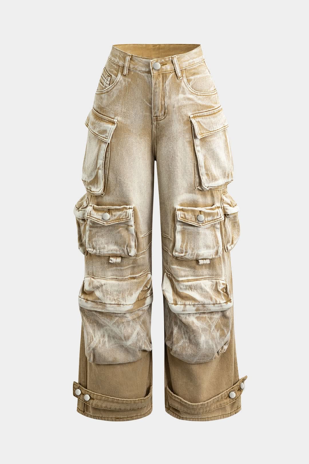 Sabbia – Y2K Multi-Pocket Cargo Denim
