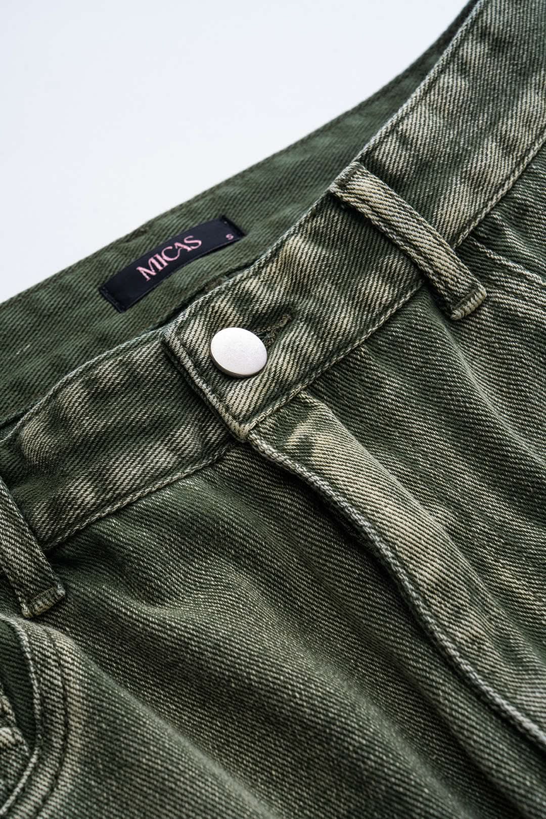 Sabbia – Y2K Multi-Pocket Cargo Denim