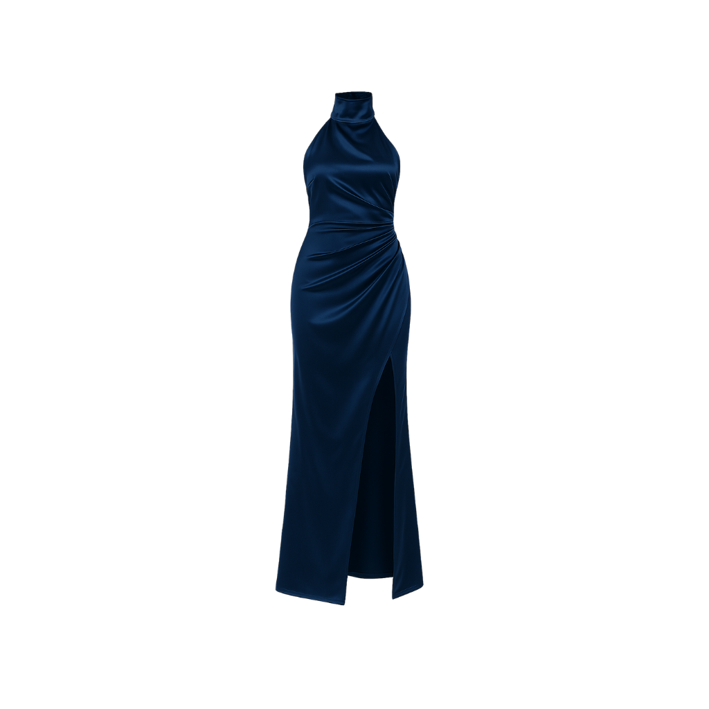 Nerina Satin — Maxikleid